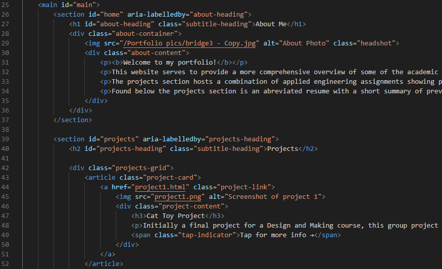 Screenshot of project 3